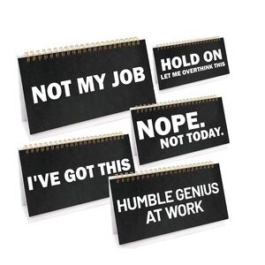 Funny Sarcastic 30 Flip Over Office Desk Messages